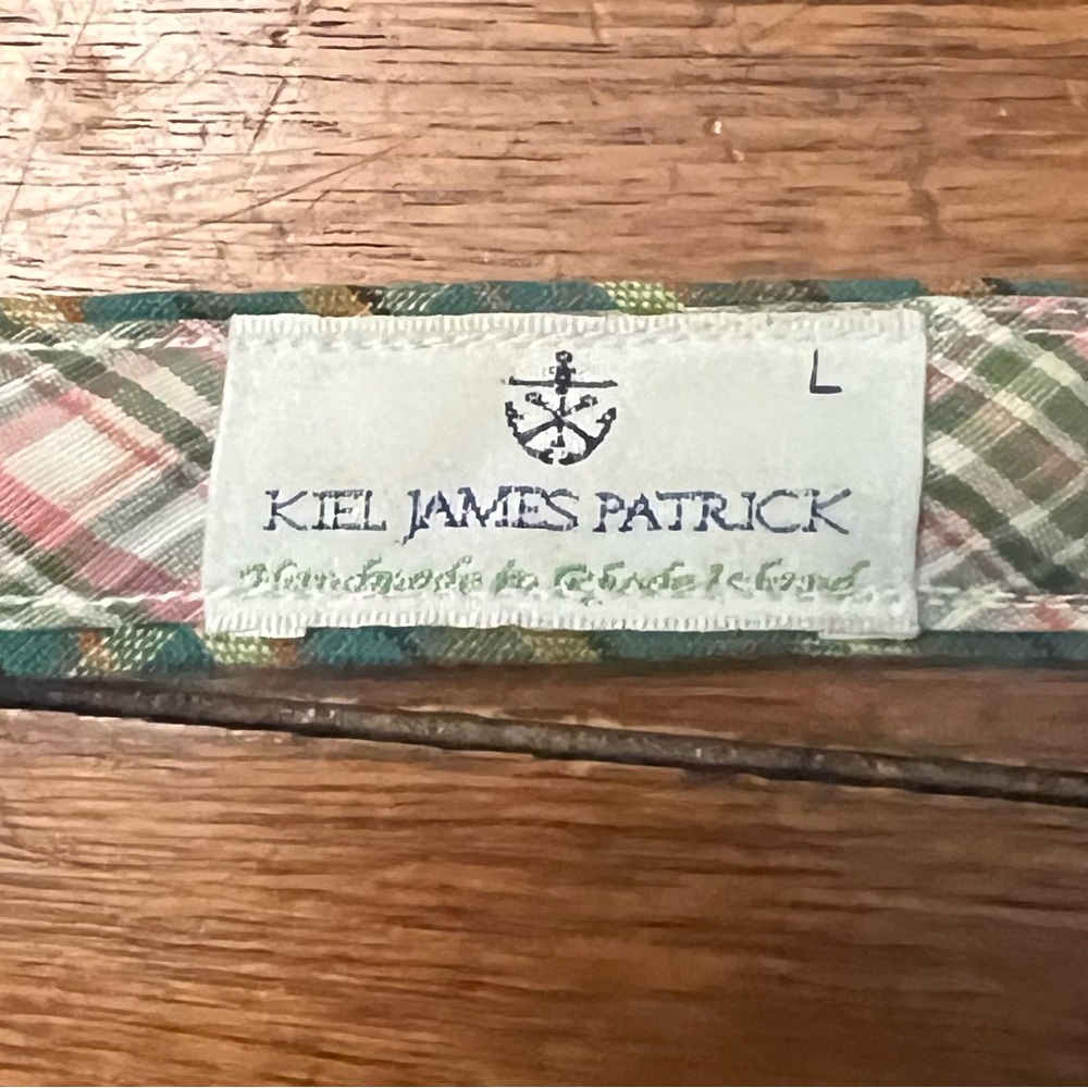 Kiel James Patrick Plaid Fabric Bracelet with Elephants - Picture 5 of 5